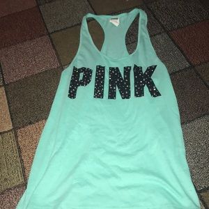 PINK racer back tank top
